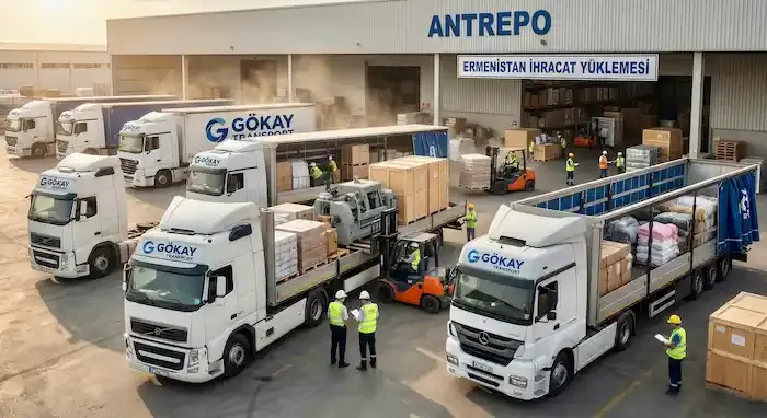 Ermenistan ihraacat Gökay transport tırları Parsiyel nakliye