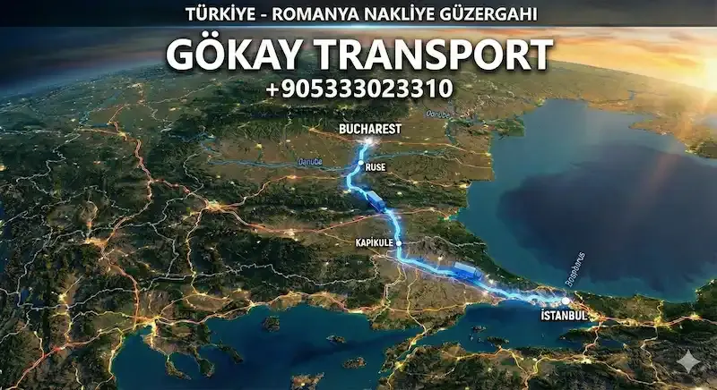 Romanya Nakliye haritası Gökay Transport